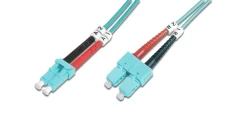 Patch cord światłowodowy LC/SC duplex MM 50/125 OM3 LSOH 2m DK-2532-02/3