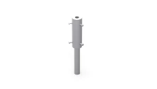 Adapter słupa oświetleniowego na maszt odgromowy L-500mm fi 30/40mm cynkowana ogniowo 66.1 OG /96600102/