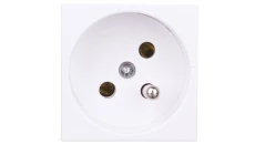 Optima Gniazdo pojedyncze z/u 16A odchylone 45 stopni od osi 28000102
