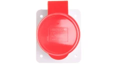 Gniazdo stałe 5P 32A 400V czerwone IP44 10 6H IEC 309 HP GW62221H