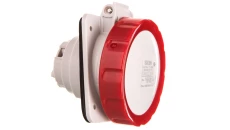 Gniazdo stałe 5P 16A 400V czerwone IP67 10 6H IEC 309 HP GW62232H