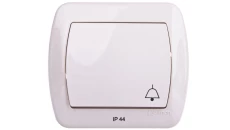 Simon Akord Przycisk bryzgoszczelny /dzwonek/ IP44 beżowy AD1B/12