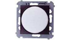 Simon 54 Sygnalizator świetlny LED białe światło brąz mat DSS1.01/46