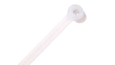 Opaska kablowa 290x4,5 biała 2-LOCK zęby stalowe BMBT3048 /100szt./