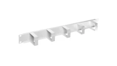 Organizator kablowy poziomy metalowy 1U szary 19-0037S