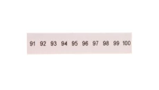 Oznacznik do złącz szynowych, opisówka ZB 5 numerowana od 91-100 kolor biały /10szt./