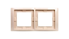 Simon Basic Neos Ramka podwójna IP44 beżowy BMRC2B/12