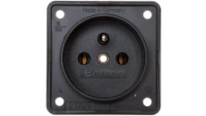 Integro Flow Gniazdo pojedyncze z/u 16A 250V antracyt 961852505