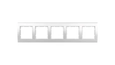 Berker B.3 Ramka pięciokrotna aluminiowa śnieżnobiała 10153904