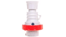 Wtyczka przenośna 4P 16A 400V czerwona IP66/IP67/IP68/IP69 6H IEC 309 HP GW60030H