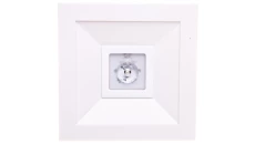 Oprawa awaryjna LED 1W 3h LOVATO N ECO LED 1W (opt. otwarta) jednozadaniowa biała LVNO/1W/E/3/SE/X/WH