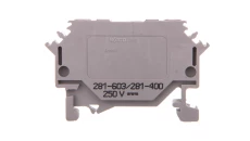 Złączka diodowa 2-przewodowa 4mm2 szara 281-603/281-400 /50szt./