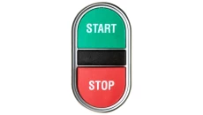Przycisk sterowniczy 22mm podwójny czerwono/ zielony z samopowrotem bez adaptera START-STOP LPCB7233
