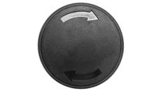 Napęd przycisku grzybkowego 40mm czarny bez samopowrotu obrotowy bez adaptera LPCB6342