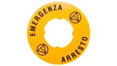Plastikowy dysk do przycisków grzybkowych zewn. 60mm EMERGENZA/ARRESTO 0004-00010-68139