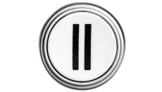 Napęd przycisku 22mm biały z samopowrotem bez adaptera symbol /II/ LPCB1128