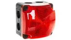Sygnalizator ostrzegawczy czerwony 115-230V AC LED błyskowy podwójny 853.110.60