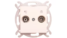 Karre Gniazdo Rtv Końcowe, Kolor Krem / 90963721