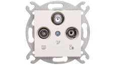 Karre Gniazdo Rtv-Sat Końcowe, Kolor Krem / 90963741