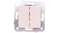 Karre Łącznik Świecznikowy 2-Grupowy, Kolor Krem / 90963702