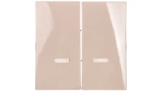 Simon 54 Klawisz podwójny do SW6/2XLM, SW7/2XM i SW6P1M z podświetleniem kremowy DKW9L/41