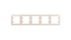 LUMINA2 Ramka pieciokrotna pozioma kremowa WL5251