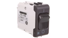 CHORUS Łącznik 6A z członem nadprądowym 2P C 6A 3kA 1 moduł czarny GW12466 ELIT00827