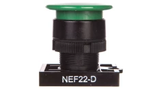 Napęd grzybkowy 22mm zielony NEF22-D W0-N-NEF22-D Z