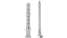 Kołek fi 10x80mm z długą płaszczyzną podziału z wkrętem sześciokątnym KD-10080 /50szt./
