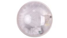 Plafoniera hermetyczna HELM z czujnikiem mikrofalowym 75W E27 IP44 IK10  poliwęglan mleczny OR-PL-344WE27PPM