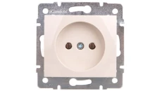 DOMO Gniazdo pojedyncze śrubowe 16A 250V kremowy 011210103 24789