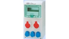 Rozdzielnica RSS-02 okienko 8 modułów okablowana 2x16A 3P+N+Z 400V, 3x16A 2P+Z 250V IP44 942021