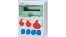 Rozdzielnica RSS-04 okienko 12 mod okabl 1x63A 3P+N+Z 400V, 1x32A 3P+N+Z 400V, 1x16A 3P+N+Z 400V, 4x16A 2P+Z 250V IP44 942044