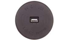 Ładowarka bezprzewodowa do Smartfona z portem USB czarna OR-AE-1367/B