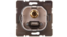 K.5 Gniazdo USB / 3,5 mm Audio stal szlachetna 3315397004