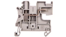 Złączka szynowa 2-przewodowa 4mm2 śrubowa/wtykowa szara UT 4/ 1P-H 3001369 /50szt./