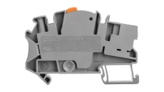 Złączka szynowa rozłączalna do przekładników pomiarowych 2-przewodowa 4mm2 śrubowa/wtykowa szara UTME 4/1P 3057416