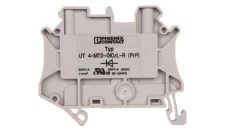 Złączka szynowa elementów kontrolnych 2-przewodowa 4mm2 szara UT 4-MTD-DIO/L-R 3046210