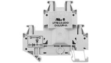 Złączka szynowa elementów kontrolnych 2-piętrowa 4-przewodowa 2,5mm2 szara UTTB 2,5-2DIO/O- /50szt./3046676