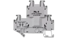 Złączka szynowa elementów kontrolnych 2-piętrowa 4-przewodowa 2,5mm2 szara UTTB 2,5-2DIO/O- 3046689