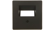 Berker Q.1/Q.3 Element centralny do gniazda przyłączeniowego UAE 2-k. antracyt/ aksamit 14096086