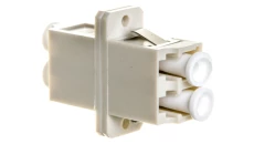 Adapter LC/LC duplex MM OM2, ceramiczna ferrula, szary DN-96008-1