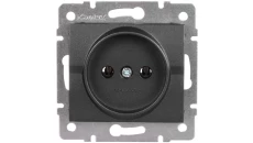 LOGI Gniazdo pojedyncze śrubowy Grafit 16A 250V 021210141 25262