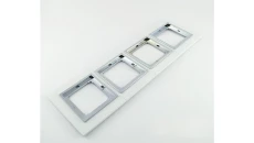 MAGIC Ramka poczwórna biały/chrom Ra-4 M