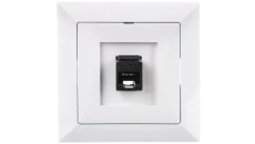 OPAL Gniazdo komputerowe RJ45 kat.6 krone LSA+ białe GTP - 12Op/6