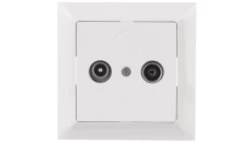 PREMIUM Gniazdo antenowe RTV końcowe 6db białe GAP-Pr/K