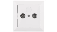 OPAL Gniazdo antenowe RTV końcowe 6db białe GAP-Op/K