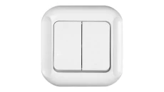 TOPAZ-BIS Łącznik podwójny biały WP-3Tb
