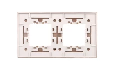 DANTE Ramka podwójna aluminium lakierowane SATYNA 4550282