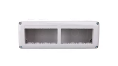 Obudowa pozioma 2x4 modułów IP40 RAL7035 GW27006